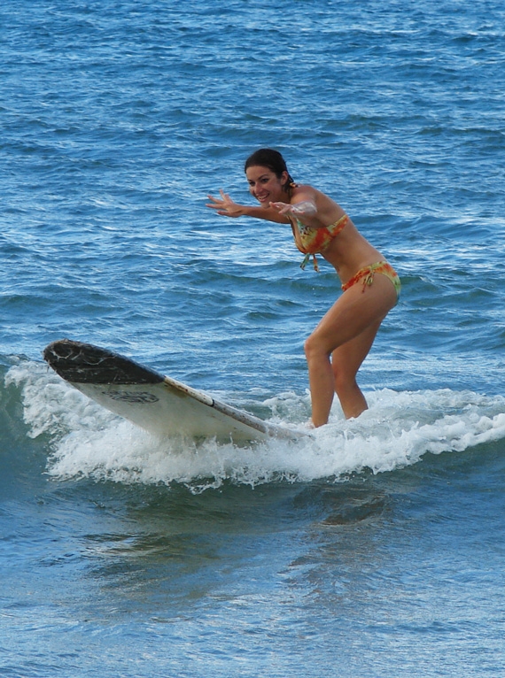 Yes, I actually surf